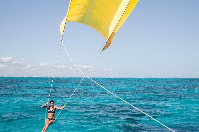 Complete Isla Mujeres excursion from Cancun with all inclusive - From Marina Albatros, you board one of two catamaran types