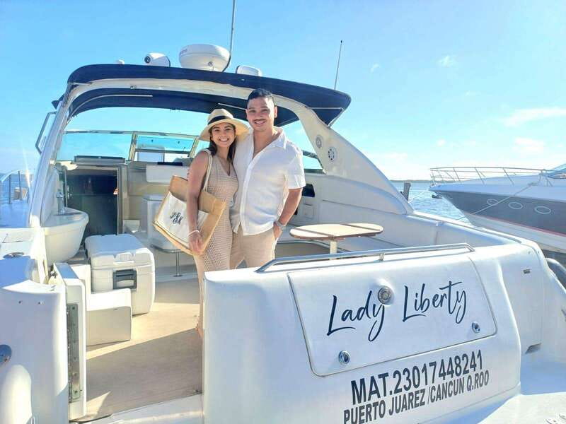 Cruising paradise in a luxury yacht in Cancun - Price and Value: $415 Per Group Up to 14 People