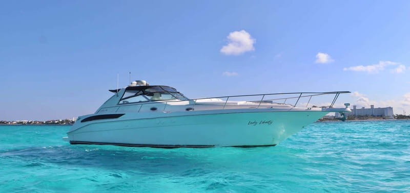 Cruising paradise in a luxury yacht in Cancun - Routes and Time Options: 2 Hours, Isla Mujeres, and Custom Beach Time