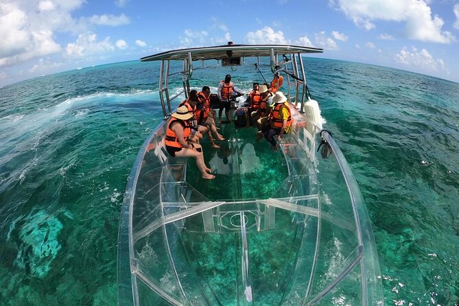 Crystal Boat Tour to Isla Mujeres and Reefs - Stop 1 on the water: Isla Mujeres and the 150-meter La Cadenita reef