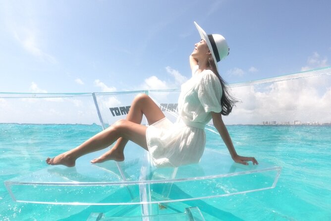 Crystal Boat Tour to Isla Mujeres and Reefs - English guidance that helps you spot wildlife