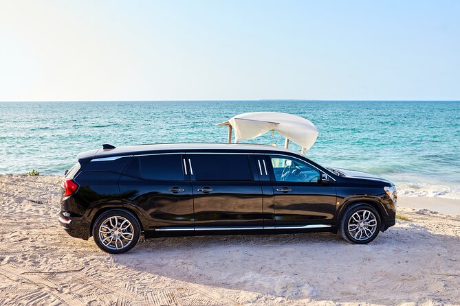 Deluxe GMC Limousine from CUN Airport to Playa Mujeres - What You Get In the Ride: Drinks, Coffee, and WiFi