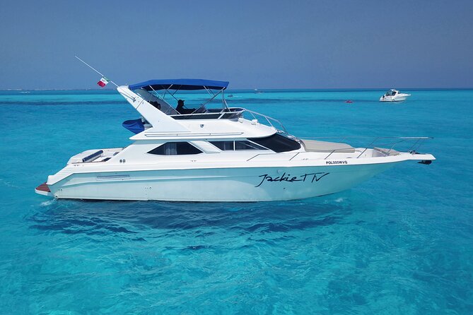 Deluxe Yacht 48FT with FlyBrige Rental in Cancun - Route by time: what changes between 1-2, 4, 6, and 8 hours
