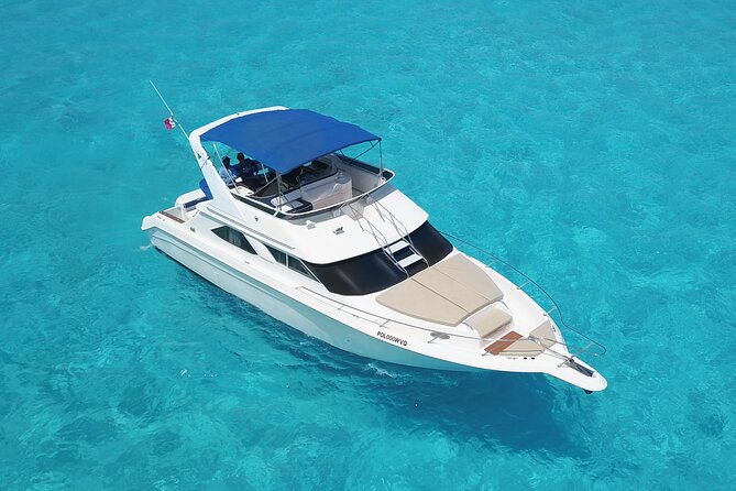 Deluxe Yacht 48FT with FlyBrige Rental in Cancun - What snorkeling here really means (and what to expect)