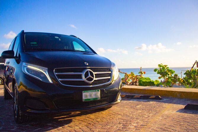 Departures in Mercedes Benz from Playa Mujeres to Cancun Airport - Playa Mujeres to Cancun Airport, without the stress tax