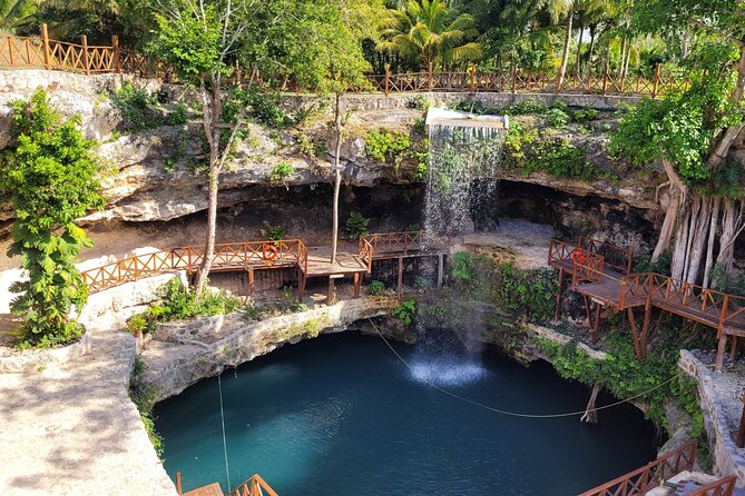 Eco Adventure At 3 Cenotes & 1 Lagoon ! From Cancun & Riviera - Stop 3: Cenote Zacil-Ha, another open cenote with a Mayan-traditions focus
