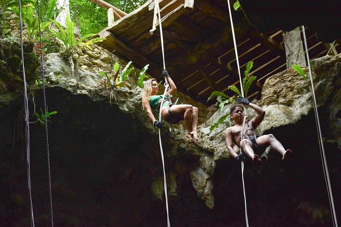 Ek Balam Ruins and Cenote Maya Park Day Trip from Playa del Carmen - Cenote Maya Park: a near-perfect circular sinkhole you can swim in