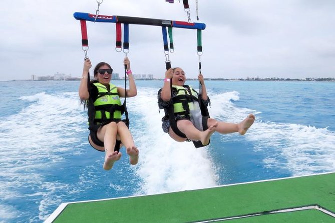 Fly Above Cancun Bay: Parasailing Experience - The flight itself: 3 miles, 10 to 12 minutes, up to 80 meters