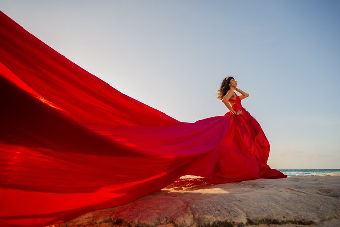 Flying dress photoshoot cancun - Stop details: Forum Beach Cancun vs. Playa Delfines