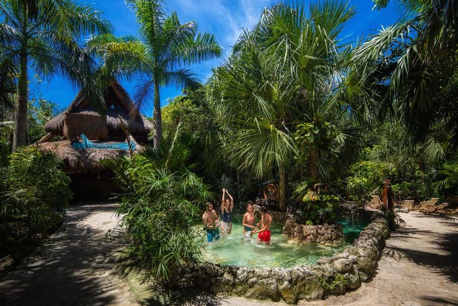 From Cancun: Xplor Park Admission, Full Day - Rafting, Hammock Zip Lines, and the 5-in-1 Add-On Moments