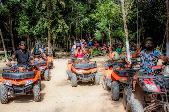 Half Day in Cancun Atvs Ziplines and Cenote Park - Zip Line Circuit and Hanging Bridges: Fear Factor, Managed