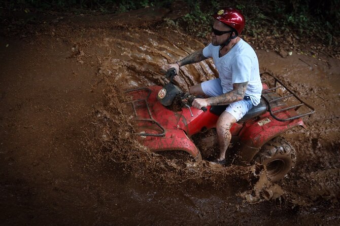 Horseback riding and ATV in the jungle, Ziplines, Cenote & Lunch - ATV Trails: Mud, Climbs, and Staying in Control