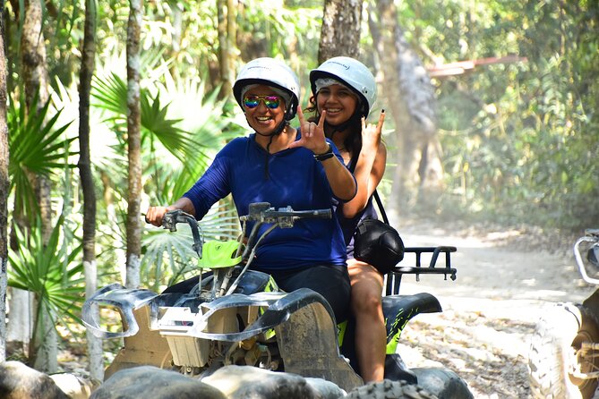 Horseback riding Tour with ATV circuit, ziplines and Cenote - ATVs in the jungle: shared rides, who can drive, and the real limits