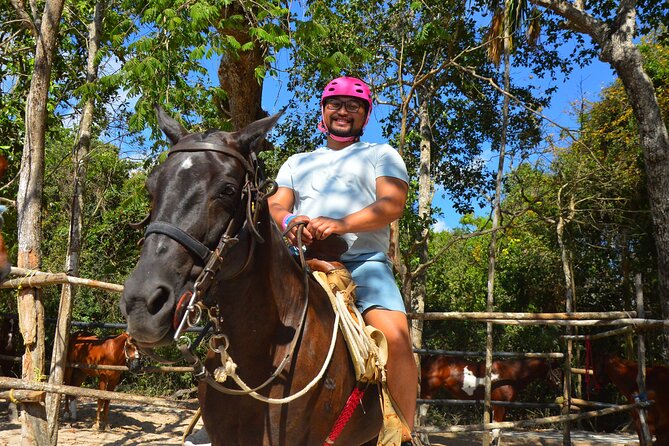 Horseback riding with ATV, zip lines and cenote, lunch and transfer - Lunch, photos, and the on-site sales pitch reality check