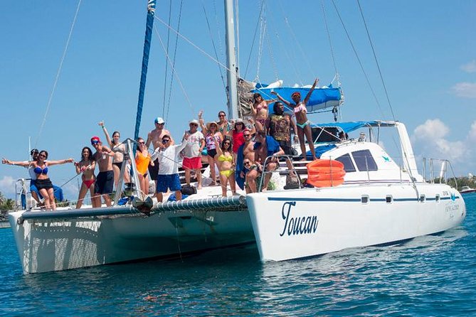 Isla Mujeres Catamaran Adventure All Inclusive from Cancun - Beach club time plus buffet lunch: where your belly and your camera win