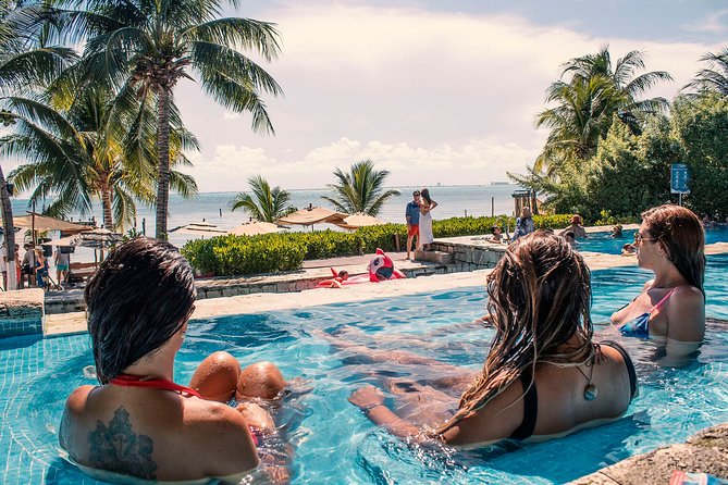 Isla Mujeres luxury catamaran with premium open bar and lunch - The Private Beach Club Lunch: Zama or IXI, Plus the Open Bar