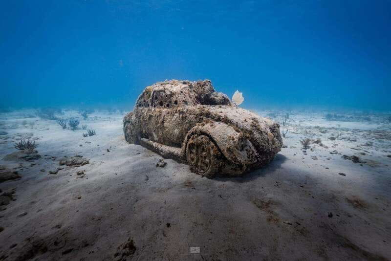 Isla Mujeres: MUSA and the Manchones Reef: 2 Tank Dive Tour - MUSA: the Underwater Museum of Art at 9m/30ft
