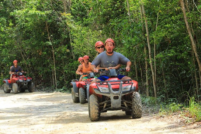 Jungle Adventure! ATV's (shared), Ziplining and Cenote Cancun & Playa Del Carmen - Three Thrills in One 5-Hour Block at La Ruta de los Cenotes