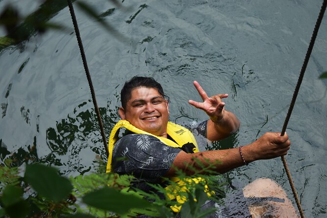 Jungle Adventure from Cancun: ATVs, ziplines, cenote and fun! - Snacks, water, and the park break (where guides can win you over)