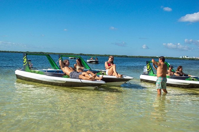 Jungle Tour Adventure Cancun: Jungle Tour Cancun Explore - Stop 1: Marina Chac Chikm, Nichupte bridge, and the Playa Conchitas pause