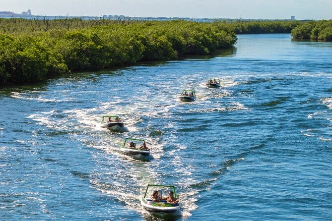 Jungle Tour adventure Cancun Speed Boat Through Mangrove - Pirate Galleons and Selfie Spots That Actually Make Sense