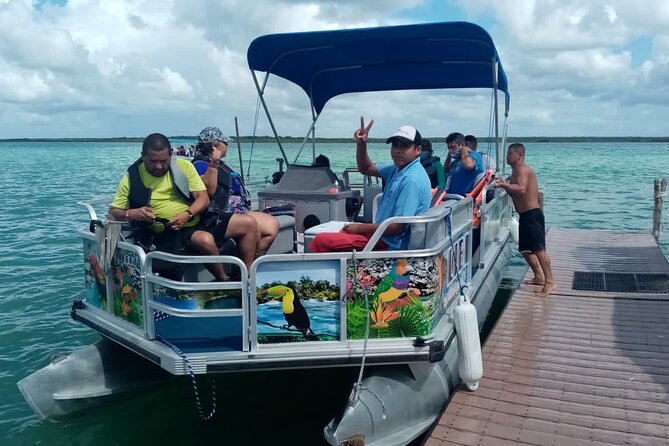 Magical Bacalar Full Day Tour - Stop 2, Balneario Marmol: the lagoon swim window