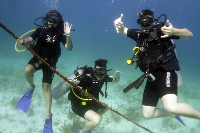 PADI Discover Scuba Diving for divers without certification - Safety instruction first: what the target depth means for first timers