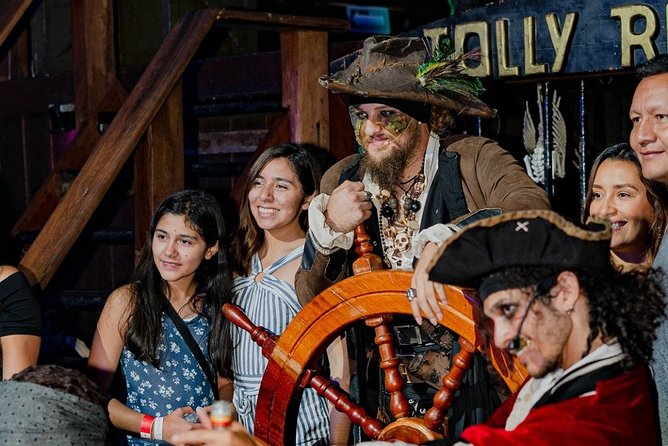 Pirate Ship Jolly Roger with Dinner and Open Bar - First Step Aboard the Jolly Roger at Punta Sam
