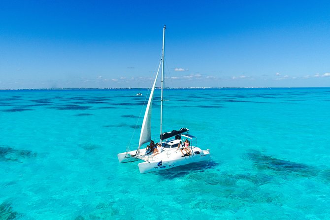 Private Catamaran from Cancun to Isla Mujeres for up to 13 People - The Crew and Open Bar Mood: Where the Value Really Shows