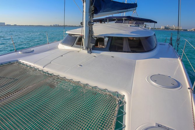 Private Catamaran from Cancun to Isla Mujeres | For up to 30 pepl - Open-bar cruising and a crew that actually pays attention
