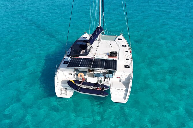 Private Catamaran Tour Super to Isla Mujeres - Beach Club buffet and drinks: a real meal, not just snacks