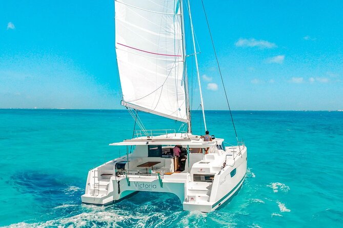Private Luxury Catamaran Cancun to Isla Mujeres | For up to 30 pp - Onboard luxury: open bar and snacks that keep the mood easy
