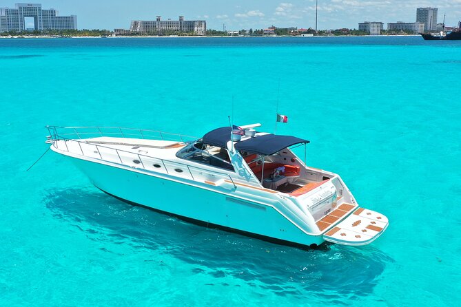 Private Luxury Yacht 55FT Rental in Cancun - What You Get on Board: Crew, Drinks, Safety, and Fun Gear