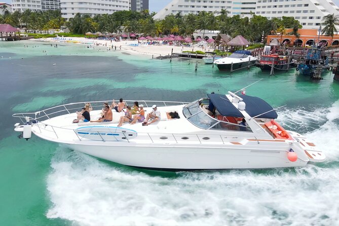 Private Luxury Yacht 55FT Rental in Cancun - The Itinerary: Nichupte Lagoon, the Channel, and Open-Water Swimming