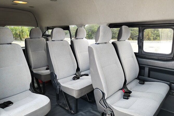 Private shuttle service to Cancun Airport, from hotel or lodging - Price and value: $64.70 per group up to 14 passengers