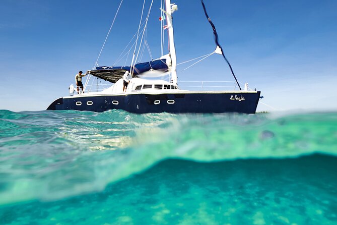 Puerto Morelos Catamaran Reef Sail and Snorkel - Guides and safety on the water, with Jose and Ulysses