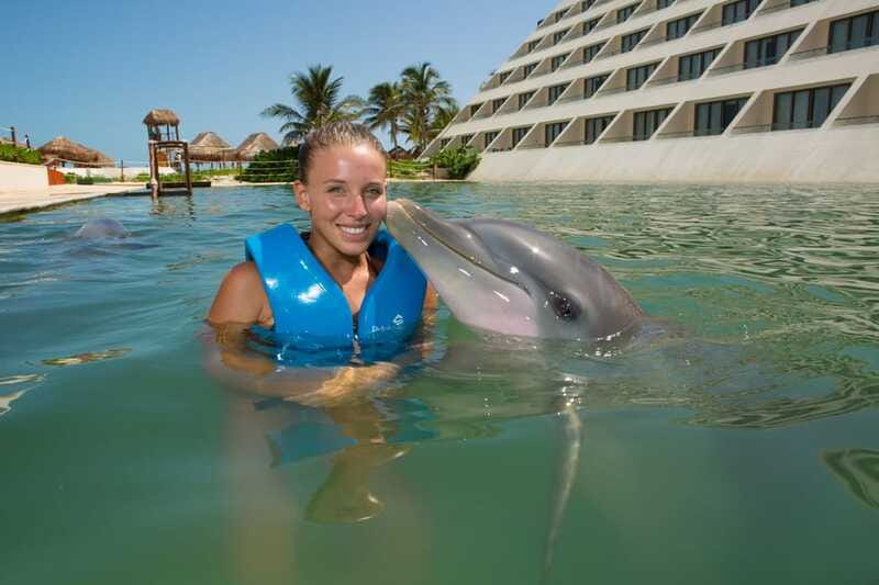 Punta Cancun: Swim with dolphins Interax - Group size: small for attention, limited for control