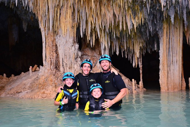 Rio Secreto Underground River Tour with Crystal Caves - Entering the crystal cave: the swim, wade, and helmet-light magic