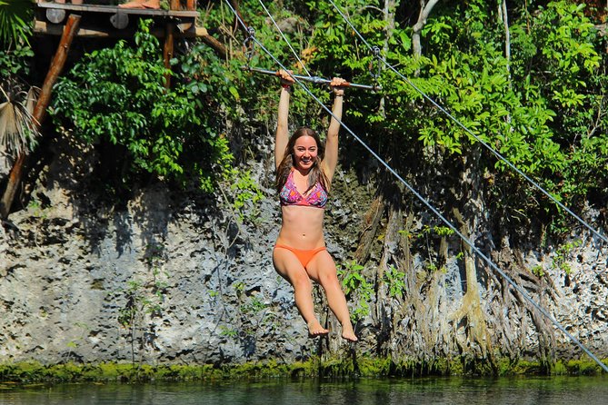 Riviera Maya Snorkeling Adventure: Lagoon, Cenotes Open & Cavern - Open cenote adventure: 12ft jump platform plus zip line time