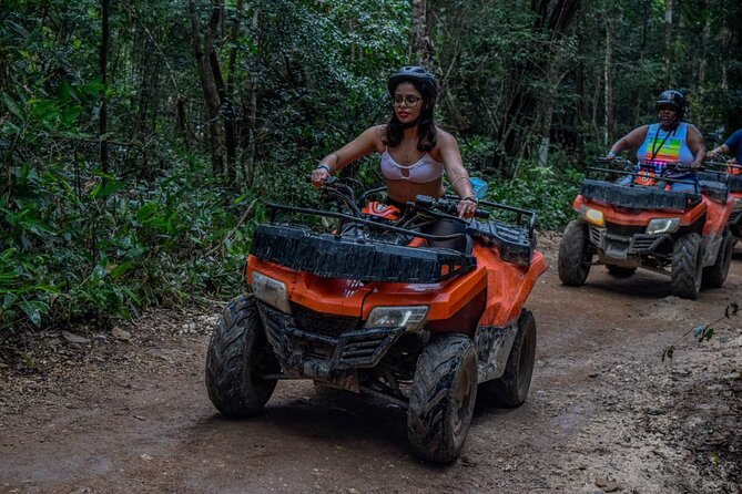 Shared ATV's and Zip Lines and Swimming in a Real Cenote. - A good Cancun half-day, built like an action sandwich