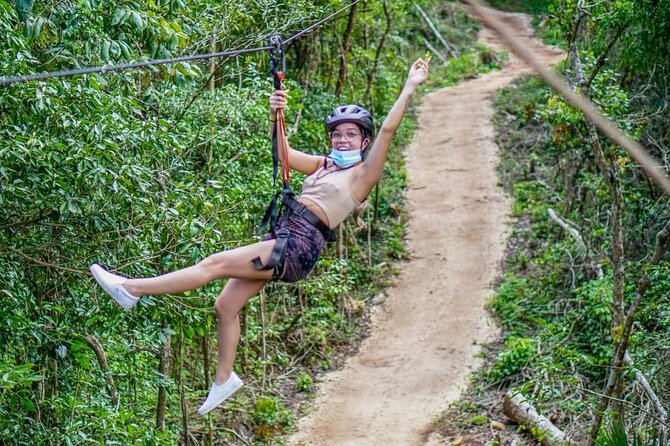 Shared ATV's and Zip Lines and Swimming in a Real Cenote. - Lunch reset: included food that keeps you moving