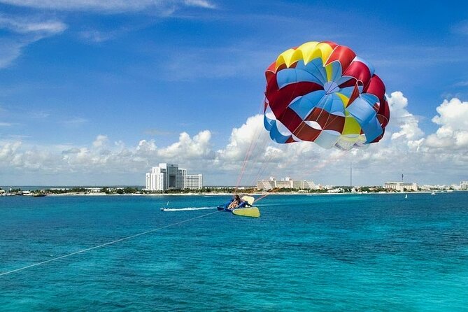 Sky Rider Oceanside Parasailing Experience in Cancun - Up to 325 feet: The view from 100 meters over the water