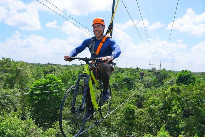 Sky Trail: Sky Bike, Tarzania, Bungee Swing & Zip Line with lunch - Flying 16 Meters Up: The Sky Trail Bike Moment