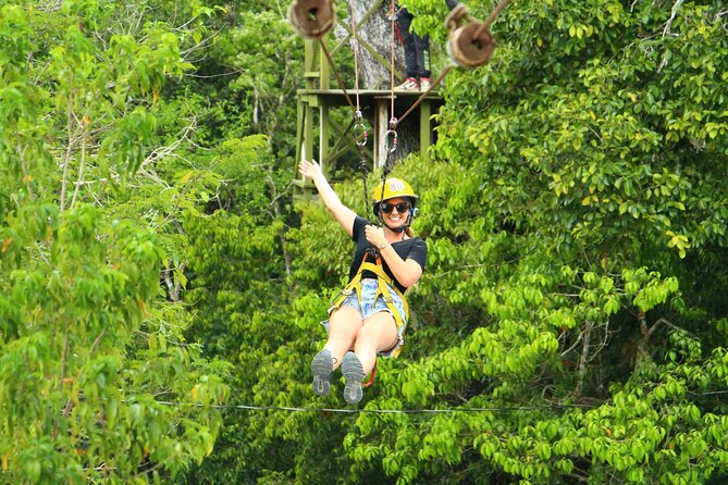 Solo ATV 4 Ziplines, Lunch, Transportation and Tequila Tasting - Cenote Route eco-park, not a one-ride show