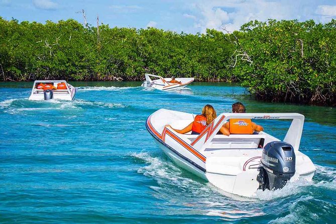 Speed boat aventure and snorkel - Speedboat time off Cancun: steering, views, and beginner-friendly control