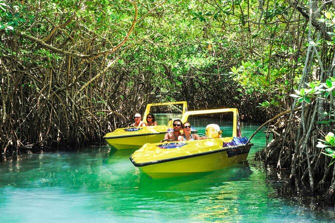 SpeedBoat Jungle Tour + Snorkel Experience in Cancun - Laguna Nichupté speedboat time, control of the ride