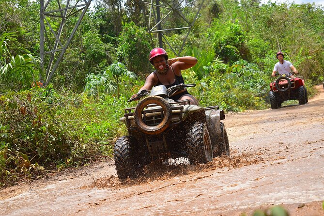 Super Combo ATV in Cancun with Zipline, Snorkel, Cenote, transfer - Cenote cooling-off in La Ruta de los Cenotes