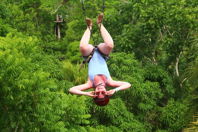 Tequila Tasting, Cenote, Horseback Riding, ATV, Ziplines & Lunch - Zipline Circuit and Spider Web: Jungle Height With Real Safety Gear