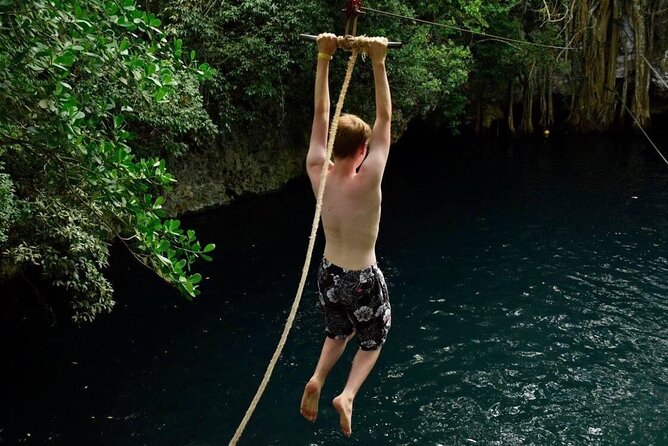 Tequila Tasting, Horseback Riding,ATV, Ziplines Cenote and Lunch - Cenote time with two zip lines and a jumping platform