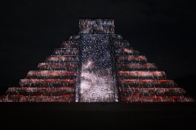 The majestic night show of kukulkan in Chichen Itza Valladolid & Cenote included - Pickup and shared van logistics: how to reduce stress